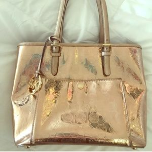 Rose gold Michael Korda tote!